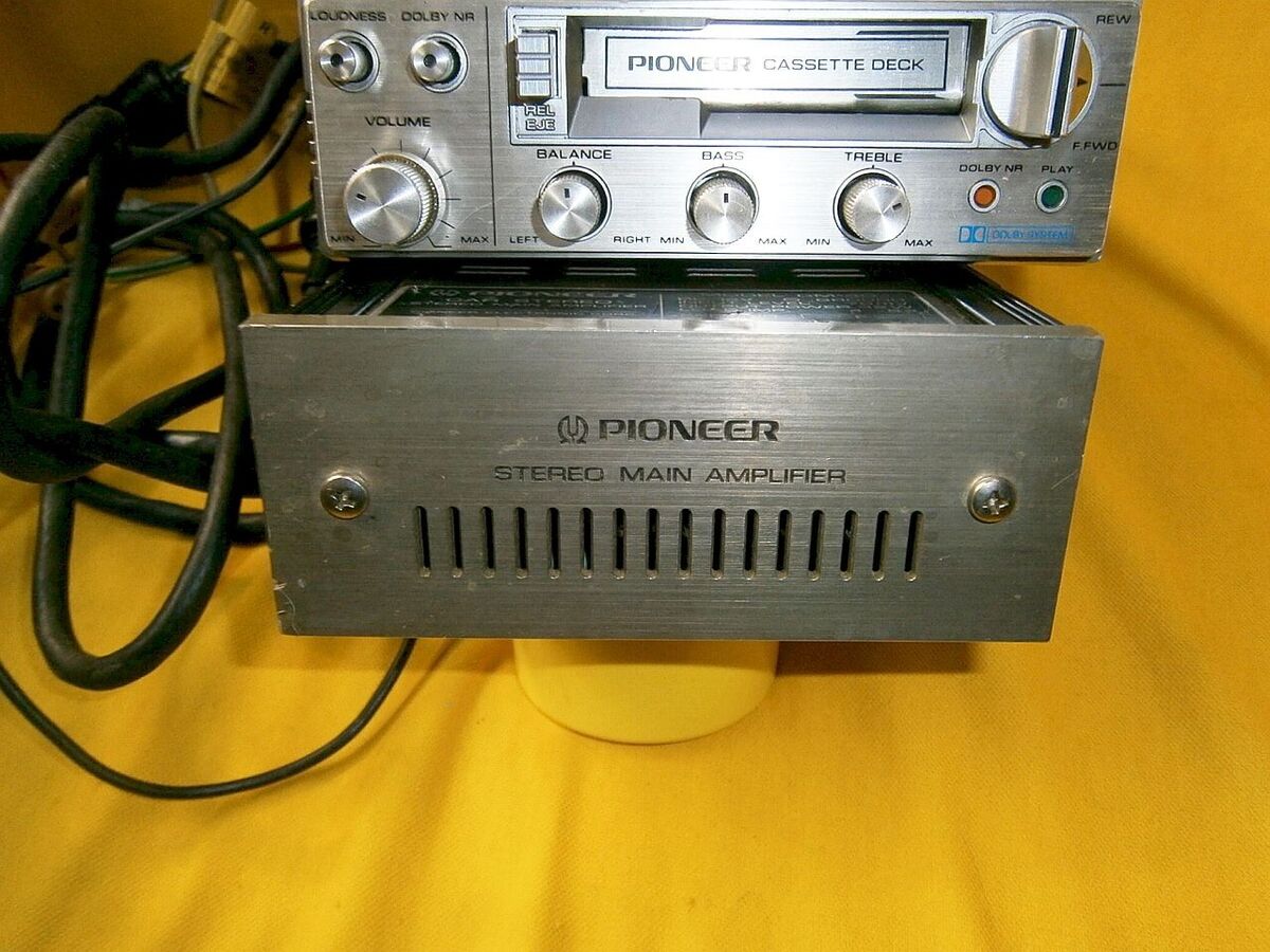 PIONEER KP-88G CASSETTE AND AMPLIFIER GM-40 VINTAGE COMPONENT SYSTEM