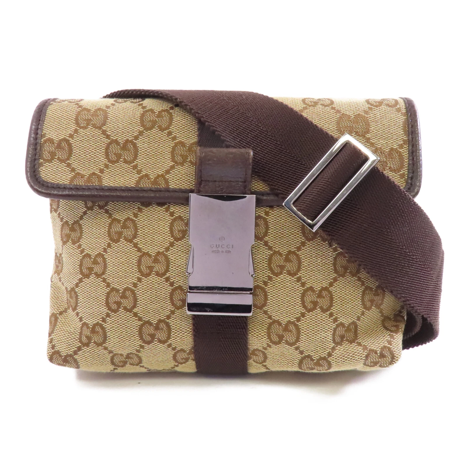 Sac GUCCI GG SHW taille 131236 toile marron