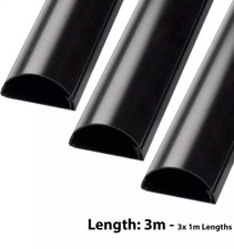 D-Line 16mm x 8mm Black Micro Trunking Connectors PVC Cable Management