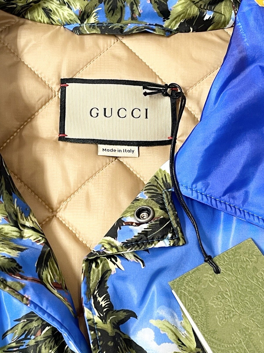 Gucci New With Tags Padded Bomber Men's Jacket With Los Gucci New With Tags Padded Bomber Men's Jacket With Los