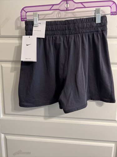 Nike Big Kids' Dri-FIT Breezy High-Waisted Training Shorts Girls SZ M NavyDX4965 - Picture 2 of 2