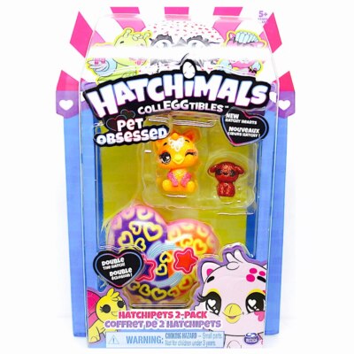Hatchimals CollEGGtibles Pet Obsessed Draggle and Puppy Orange (2 pack)