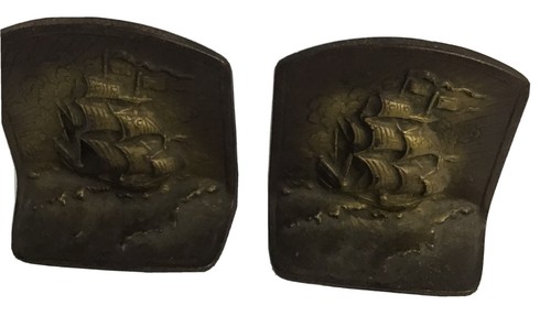 Soild Brass Clippership Bookends - 第 4/11 張圖片