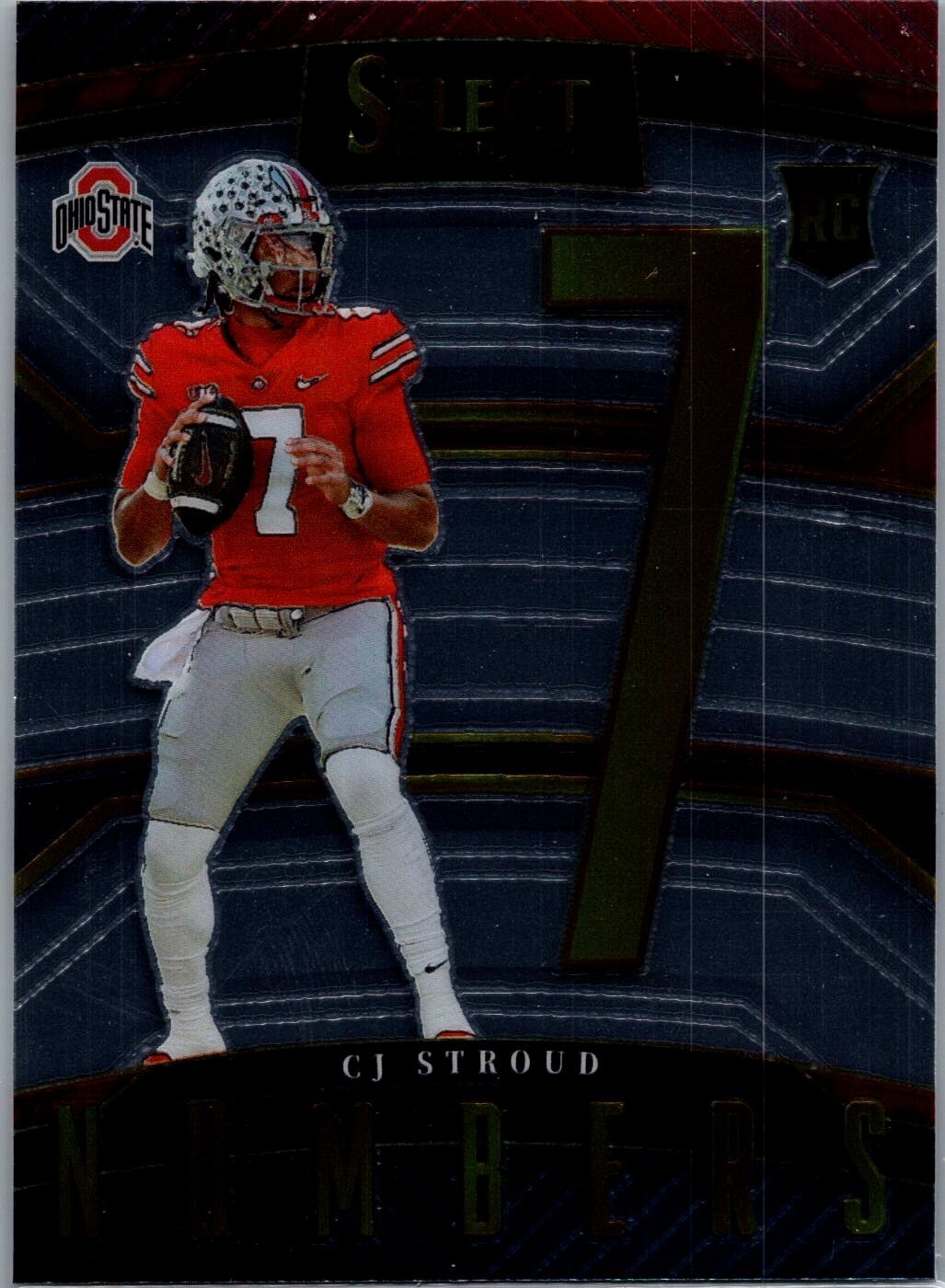 2023 Panini Select Draft Numbers #SN-CS - CJ Stroud - Ohio Texans!