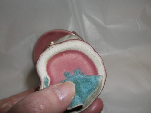 Vintage Napcoware? headvase RED colored roses on hat 4"x3" - Picture 7 of 7