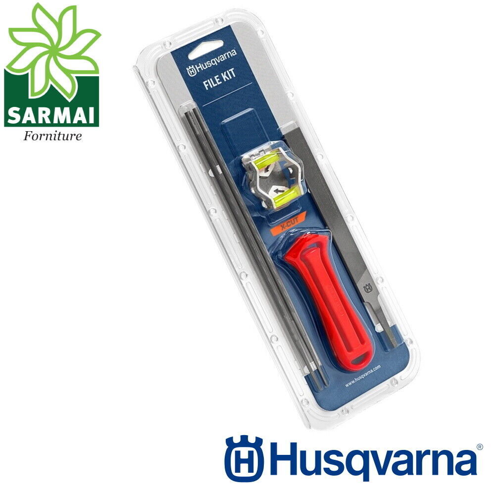 Kit Husqvarna affilatura catena motosega X-CUT S35G passo 325" lime 4,8 mm 3/16