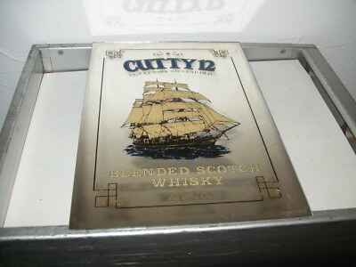   Cutty 12 Cutty Sark 12 Year Old Whiskey Bar Mirror Spiegel scotch whisky #111
