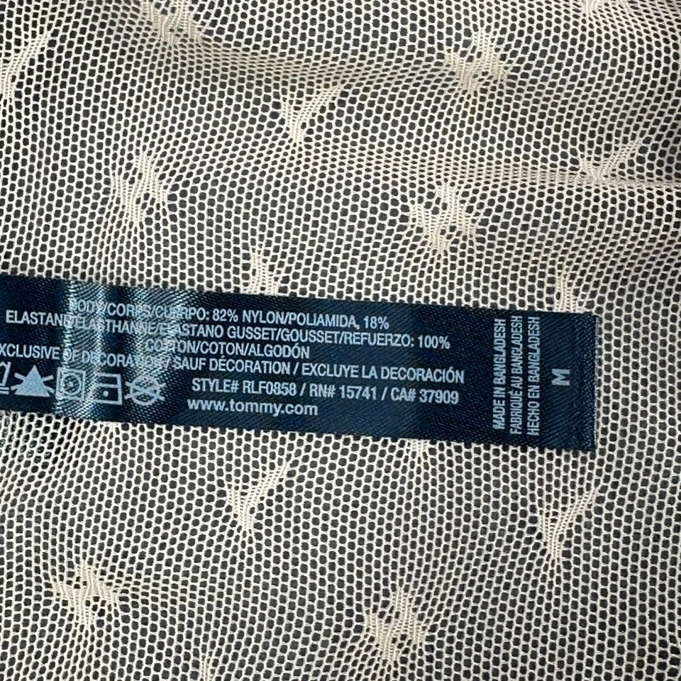 Tommy Hilfiger Womens Size Medium Panty Bikini Sheer Beige New Without Tags - Image 4 of 4