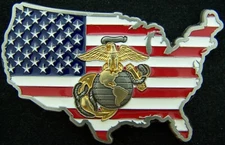 US Marine Corps American by Birth Veteran by Choice USMC Challenge Coin