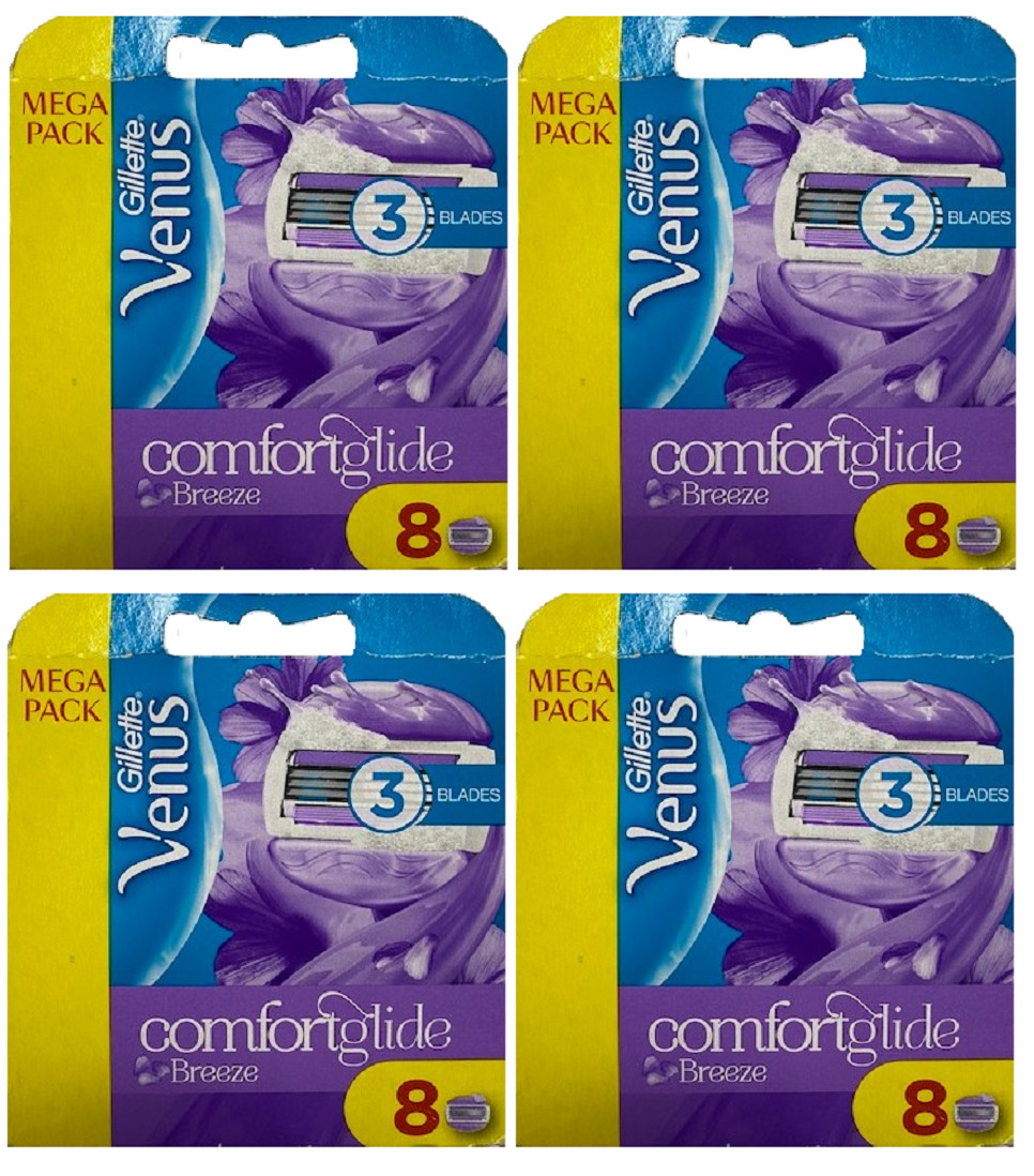 Gillette Venus Comfortglide Breeze for Women, 32 Cartridges 
