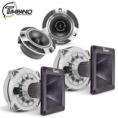 2x Timpano Horn Drivers + Bullet Super Tweeters TPT-D250X+HL11-25+