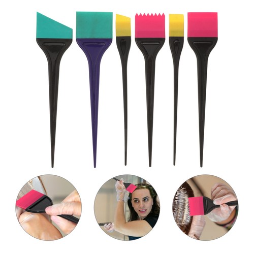 6 Pcs Hair Dye Tools Hair Dying Brush Kit Hair Dye Brush Set Hair Coloring Tool