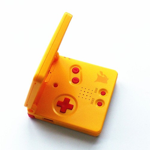 Gameboy GBA Advance SP Gehäuse Ersatz Yellow Pikachu Screen Len Full Set Shell - Picture 3 of 3