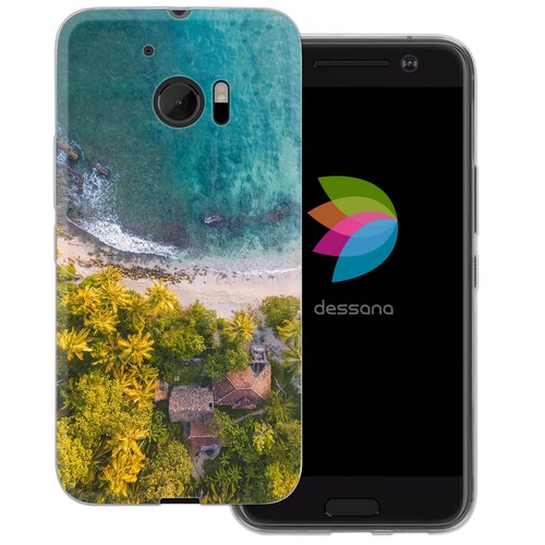 dessana Malediven Inseln Schutz Hülle Case Handy Tasche passend für HTC - Picture 13 of 14