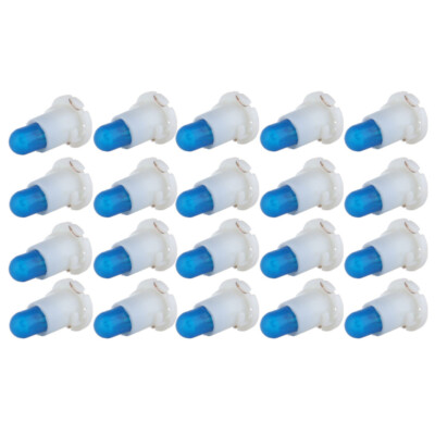 20x Ice Blue T5/T4.7 Neo Wedge HVAC Heater Climate Control Light Halogen Bulbs