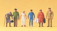 Preiser 14023 HO1:87; Passanten, Polizist, Neu & Ovp