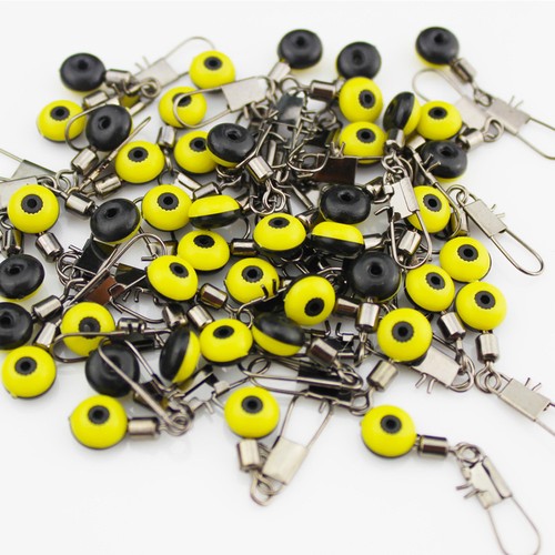 30+30 Stück Angelschnur Clip Slide Angelfass Wirbel mit Interlock Snap R&Y - Bild 9 von 12