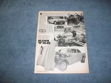 1955 Chevy 2-door Sedan Vintage Street Machine Article Blown N Blue 1955 Chevy 2-door Sedan Vintage Street Machine Article Blown N Blue
