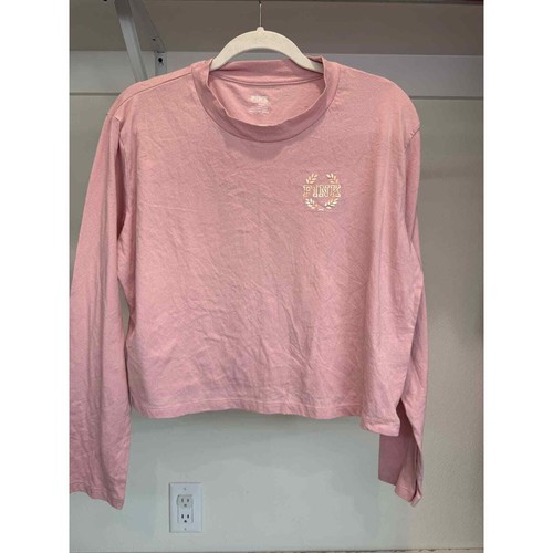 Pink by Victoria's Secret Long Sleeve T-Shirt Pink Size Large