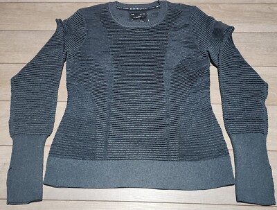 NWT Under Armour Women's IntelliKnit Phantom 2.0 Crew Small Fitted Black Run