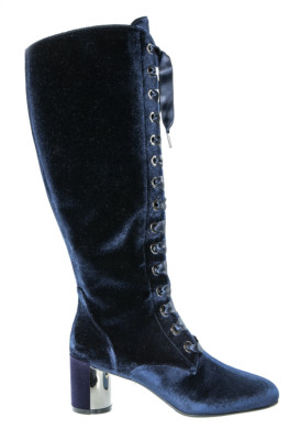 Authentic Loriblu Suede Italian Designer Boots Blue New Sizes 6,7,8,9,11