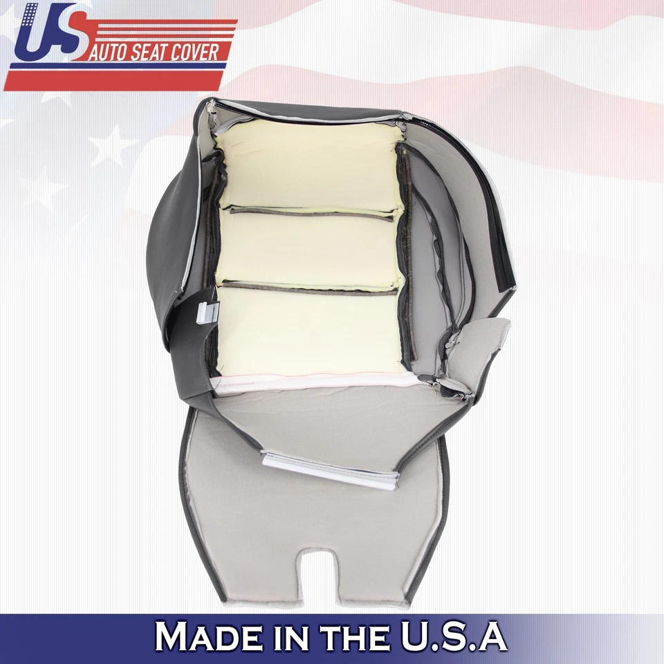 2005 to 2015 For Nissan Armada Titan Driver Passenger Bottom Leather Covers Gray - Image 4 of 4