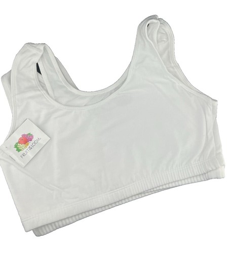 Reggiseno Seamless Fruit Of The Loom Ragazze - Confezione Da 2 (Sand/Bianco)