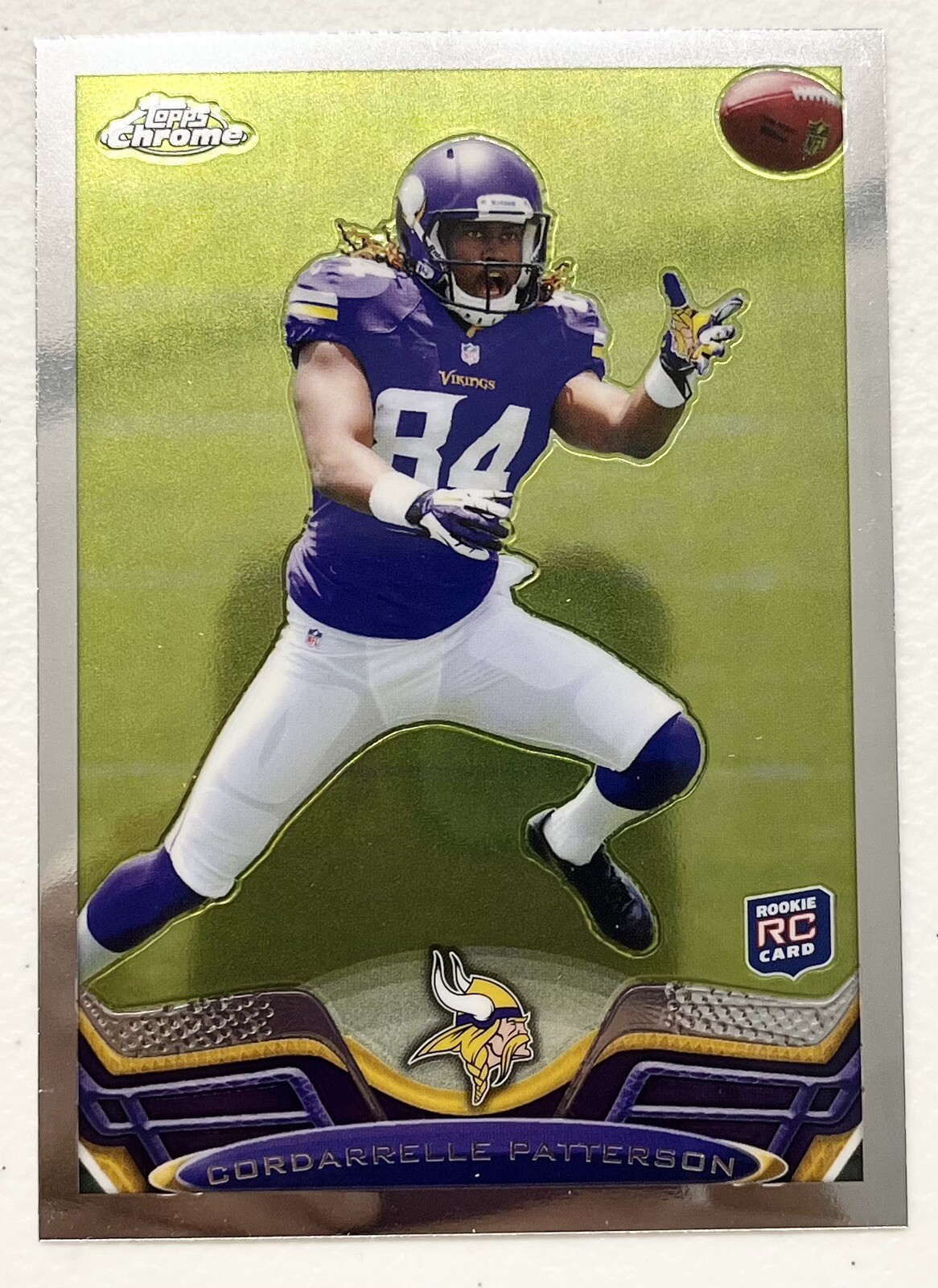 2013 Topps Chrome CORDARRELLE PATTERSON Rookie Card RC #19 Minnesota Vikings