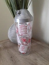 Vintage Coronet Crystal Melody Glass Cocktail Shaker 1950s w/Recipes & Songs