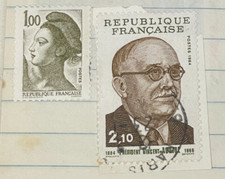 France 1944 MNH 1984 President Vincent Auriol used stamps lot of 2
