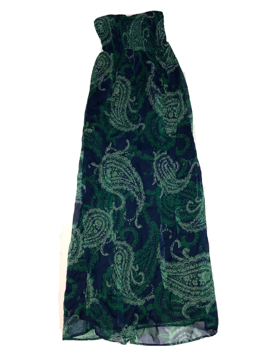 green emerald velvet dress Green Glitter Mesh Overlay Maxi Skirt & Bandeau Top Set – IRHAZ main image 0