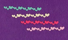 HEART border  3 die cuts scrapbook cards