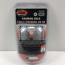 Geek Squad 6 Ft IEEE1394 Firewire Gold Transfer Cable w/ 4-4 Pin New