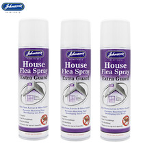 3 PACK JOHNSONS VETERINARY HOUSE FLEA SPRAY EXTRA GUARD KILLS FLEAS IGR 250ML