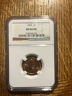 1952 MS 66 RD Lincoln Wheat Penny No Mint Mark.