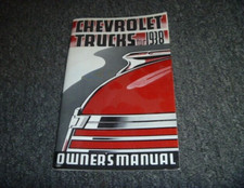 1938 Chevrolet Sedan Delivery Truck Owner Operator Manual User Guide Xz