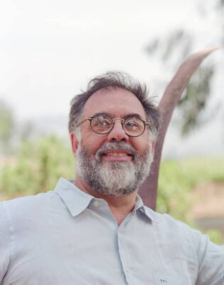 Francis Ford Coppola In The Vineyard Of The Napa Valley 1995 Old Photo 5