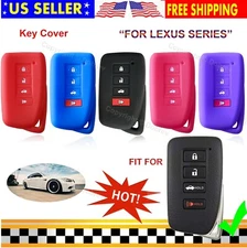 Silicone Cover Entry Fob Case Skin Protector Car Holder Lexus IS GS RX ES RC Key