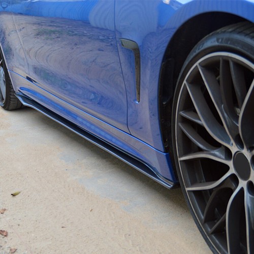 REAL CARBON Side Skirt Extension Lip Spoiler For BMW F32 F33 F36 M-Sport 2014-19 - Picture 6 of 12