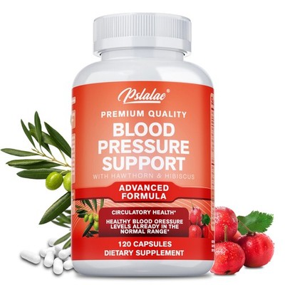 Blood Pressure Support - Hawthorn, Hibiscus - Promote Blood Flow, Heart Health