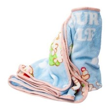 Strawberry Shortcake Travel Throw Blanket 40x50 Blue Pink Soft Plush