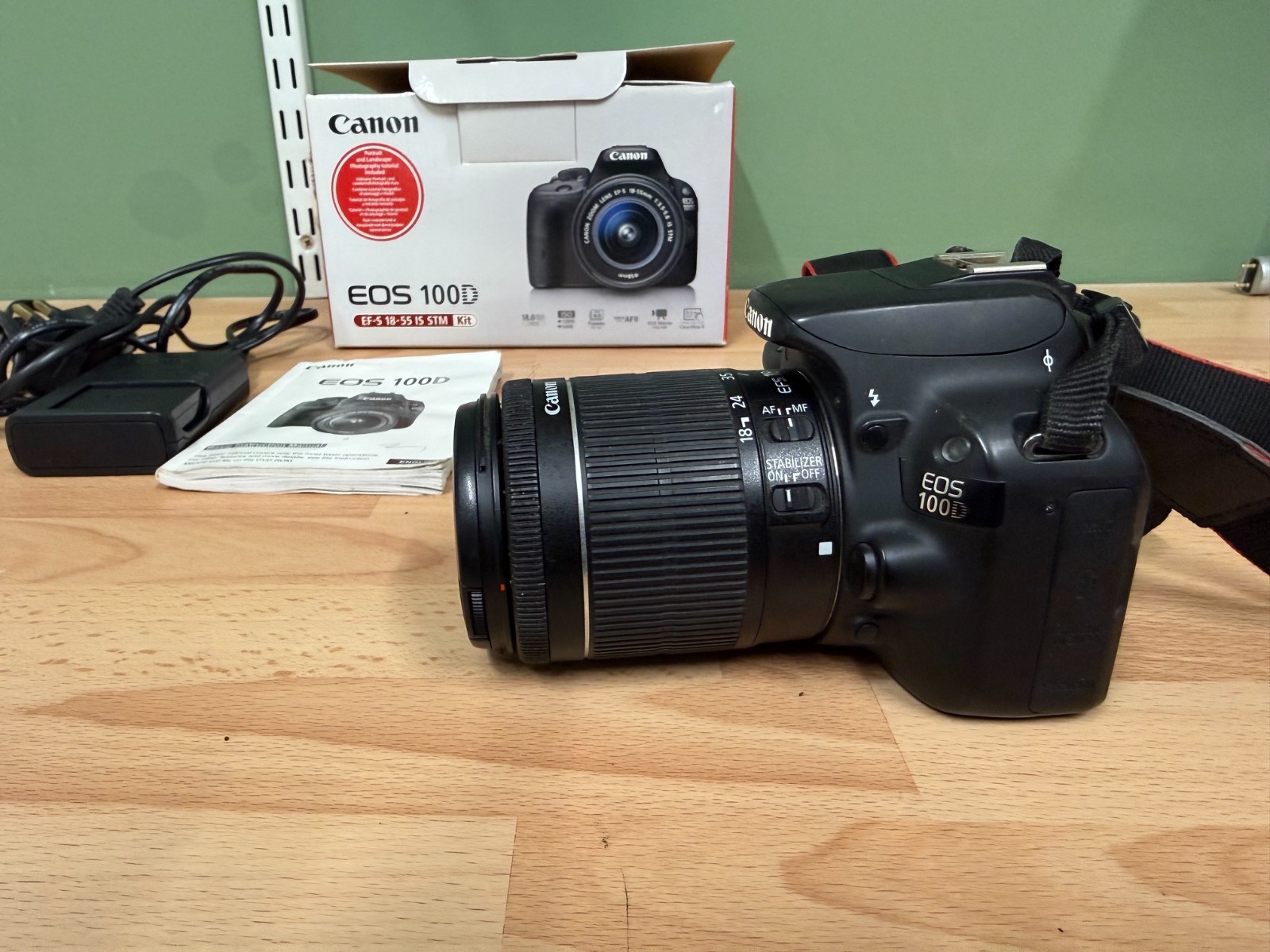 Canon EOS 100D 18.0 MP Digital SLR Camera - Black (Kit with EF-S 18-55mm IS STM
