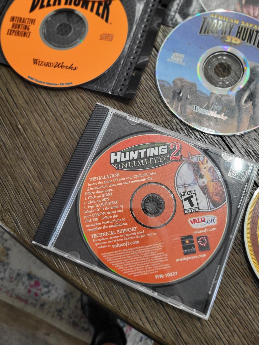 Lot of 10+ Boxes Vintage CD-ROM PC Hunting Games All In Great