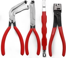 4 Pieces Electrical Disconnect Pliers,Automotive Electrical Plug Tool & 60 Degre