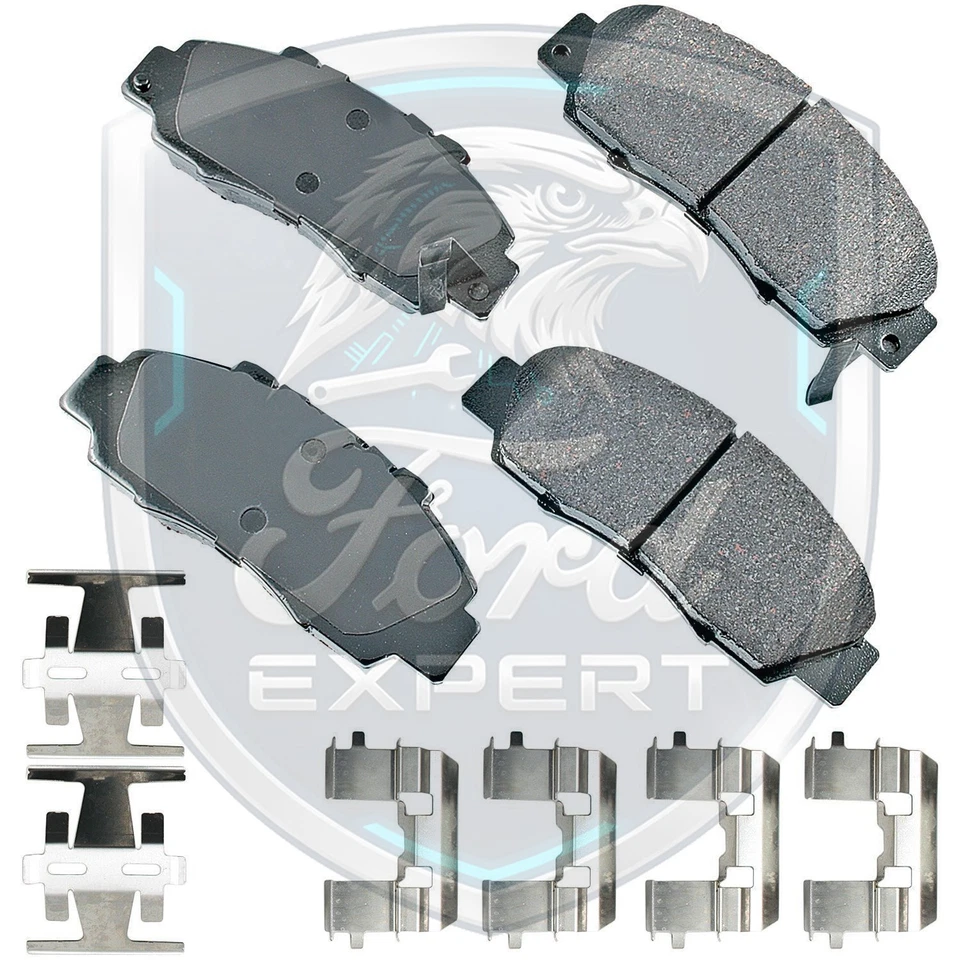 Akebono OEM Front Ceramic Brake Pads Kit For 1991-2002 Honda Lifetime Warranty - Image 3 of 4