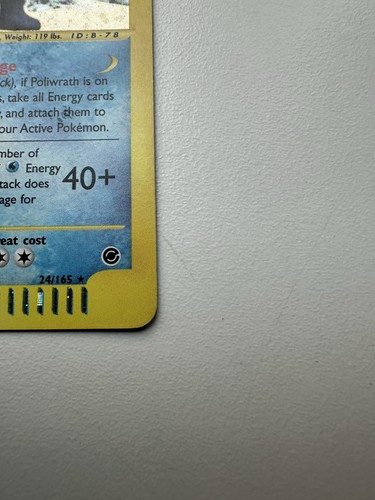 Poliwrath Holo Raro 24/165 Expedición Base Set WOTC Pokémon De Colección - Imagen 10 de 16
