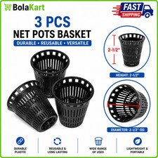 3 Pack Shower Drain Hair Catcher Baskets Black Replacement Drain Strainers 10739