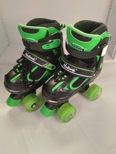 Kids Size 10C - 13C Black  Neon Nattork Light Up Roller Skates