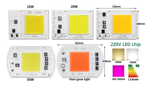 LED Chip COB bulb Beads 10W 20W 30W 50W 100W 150W 200W SMD Plant grow floodlight - Picture 2 of 21