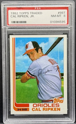 1982 Topps Traded Cal Ripken RC #98T Orioles PSA 8 Rookie Baltimore Orioles
